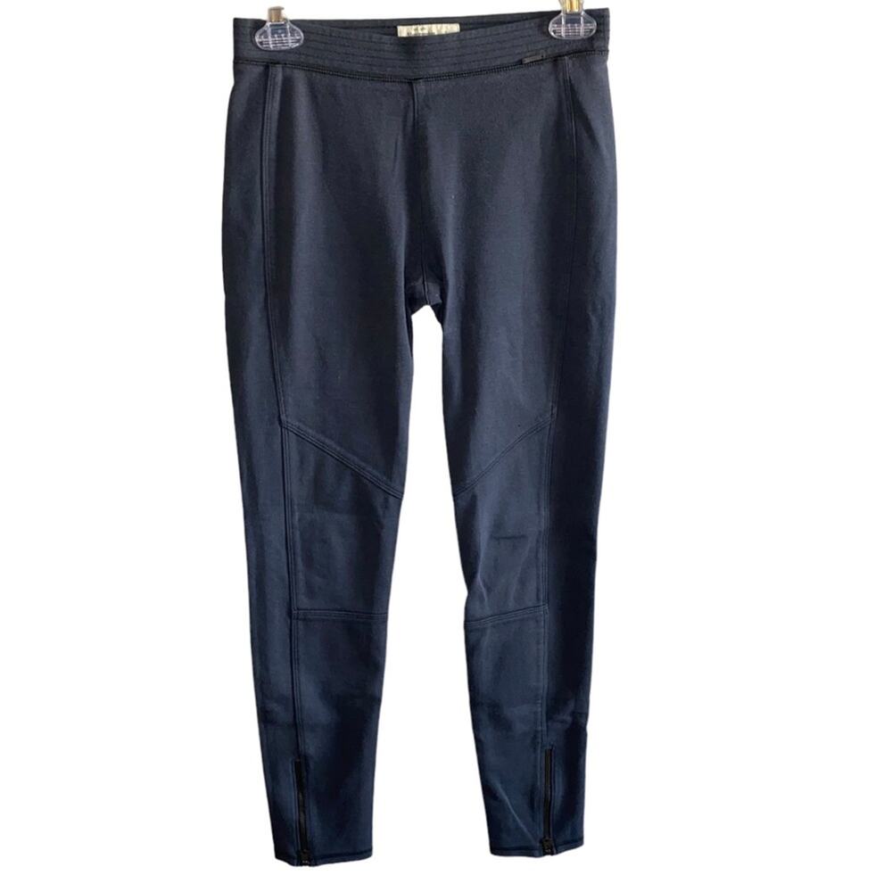 Abercrombie & Fitch Gray Moto Leggings Ankle Zip Biker Style Small